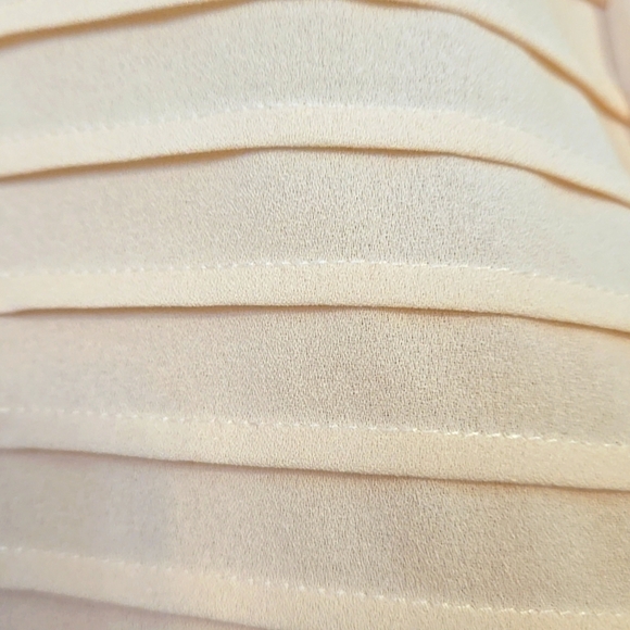 ADIVA, Blouse, Top, Shirt, Lg, Elegant, Cream, Ivory, Lace, Button cuffs, Pleats - Picture 9 of 13